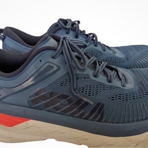 Hoka Blue and Orange  Athletic Shoes